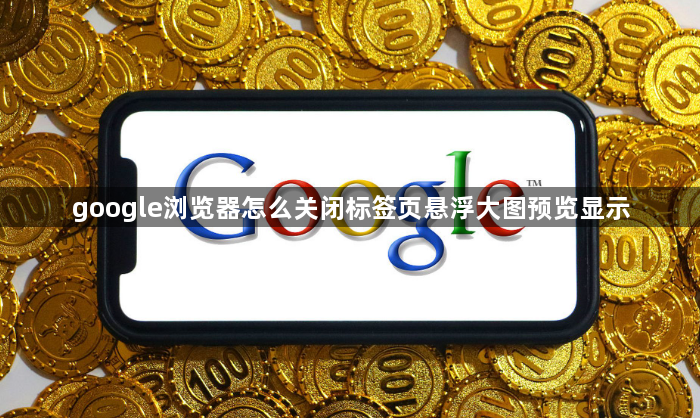 google浏览器怎么关闭标签页悬浮大图预览显示1
