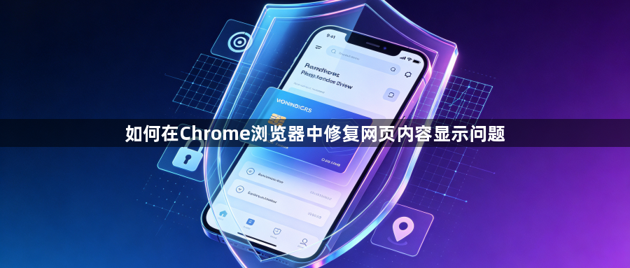 如何在Chrome浏览器中修复网页内容显示问题1