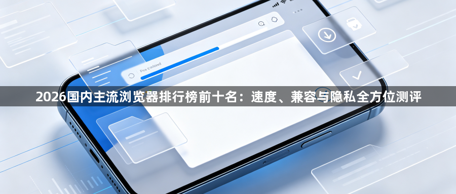 2026国内主流浏览器排行榜前十名:速度、兼容与隐私全方位测评1