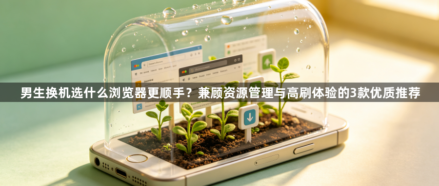 男生换机选什么浏览器更顺手?兼顾资源管理与高刷体验的3款优质推荐1