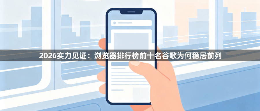 2026实力见证：浏览器排行榜前十名谷歌为何稳居前列1