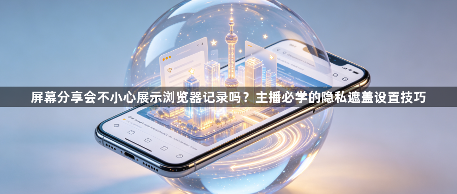 屏幕分享会不小心展示浏览器记录吗?主播必学的隐私遮盖设置技巧1