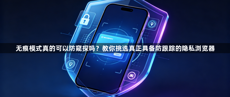 无痕模式真的可以防窥探吗?教你挑选真正具备防跟踪的隐私浏览器1