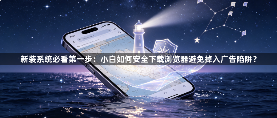 新装系统必看第一步:小白如何安全下载浏览器避免掉入广告陷阱?1