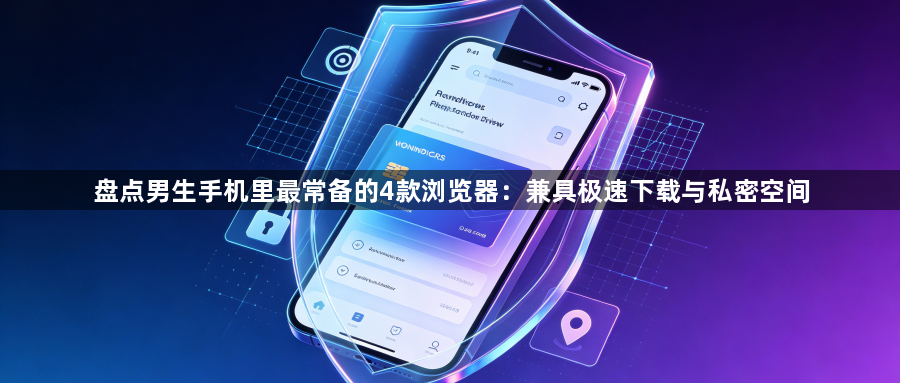 盘点男生手机里最常备的4款浏览器:兼具极速下载与私密空间1