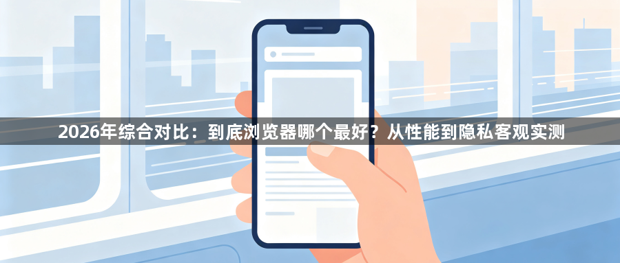 2026年综合对比：到底浏览器哪个最好？从性能到隐私客观实测1
