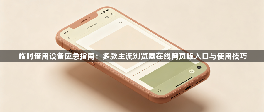临时借用设备应急指南:多款主流浏览器在线网页版入口与使用技巧1