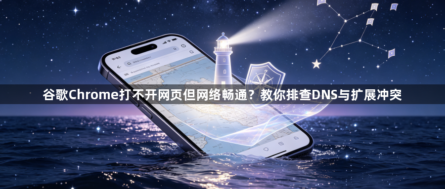 谷歌Chrome打不开网页但网络畅通?教你排查DNS与扩展冲突1