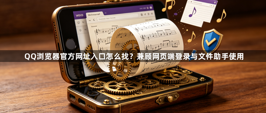 QQ浏览器官方网址入口怎么找?兼顾网页端登录与文件助手使用1