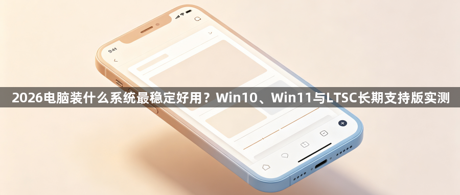 2026电脑装什么系统最稳定好用?Win10、Win11与LTSC长期支持版实测1